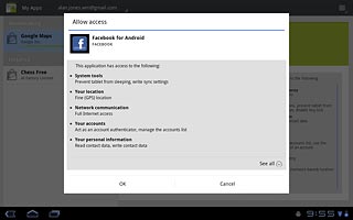 Press OK.After a moment the application is downloaded and installed.