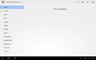 Press the home icon to return to standby mode.
