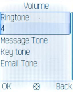 Scroll to Ringtone and press the Navigation key.
