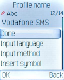 Scroll to Done and press the Navigation key.
