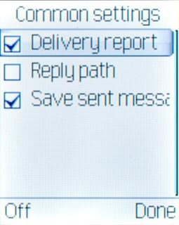 When the box next to the menu item is ticked (V), the function is turned on.
