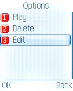 Scroll to Edit and press the Navigation key.Follow the instructions on the display to save the required channel.
