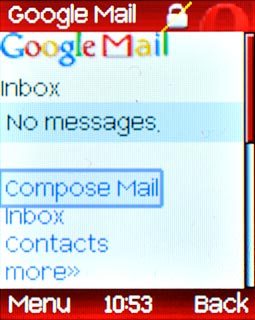 You can now use the application.Please note that Gmail isn't part of the original application package and therefore only a general description is given here.You have a number of options, such as:Send email messagesRetrieve and read email messagesReply to email messagesView list of contacts