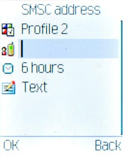 Scroll to SMSC address and key in +35387699989