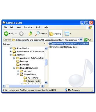 Highlight the required file and move or copy it to your phone.