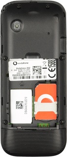 Turn the SIM card so the angled corner of the card is aligned with the angled corner of the SIM card holder.