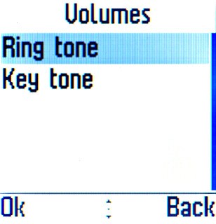 Scroll to Ring tone and press the Navigation key.
