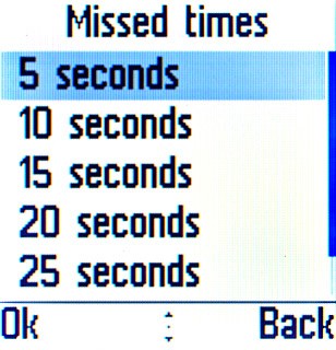 Highlight the required period and press the Navigation key.The request is sent.
