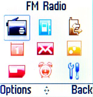 Scroll to FM Radio and press the Navigation key.
