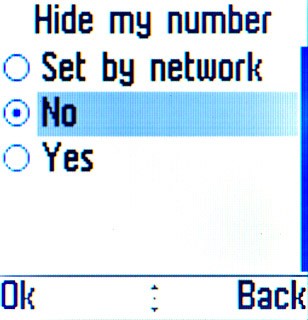 Highlight No or Yes and press the Navigation key.