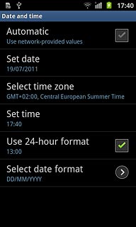 Press Set date.