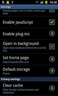 Press Clear cache.