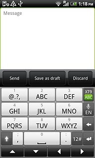 Press XT9 ABC to activate or deactivate this function.