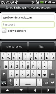 Press Password and key in the password.