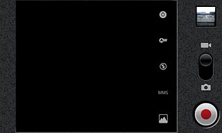 If the video recorder is activated:Press the camera icon.