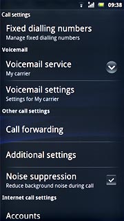 Press Voicemail settings.