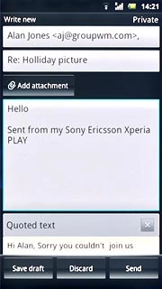 Press Send.