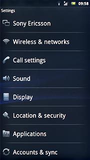Press Call settings.