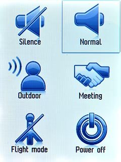 To deactivate silent mode:Press another profile than Silence.