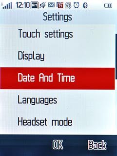 Press Date And Time.