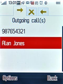 Press the required number.