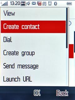 Press Create contact.
