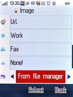 Press Select.