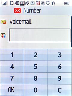 Press the bottom field and key in (prefix) 5 (your phone number)
