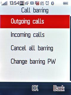 Press Outgoing calls.