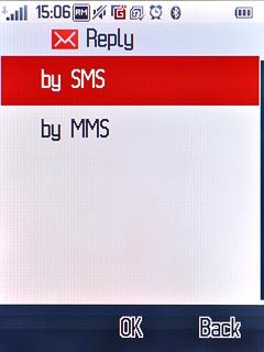 Press by SMS.Write the required text.