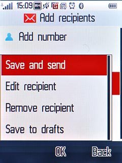 Press Save and send.