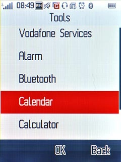 Press Calendar.