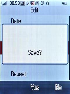 Press Yes to confirm.