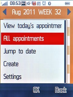 Press All appointments.