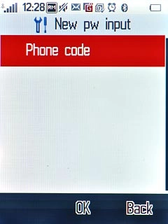 Press Phone code.