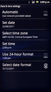 Press Set date.