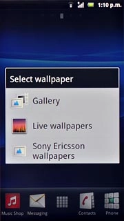 If you select Live wallpapers: