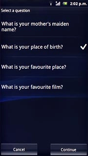 Press the required question.