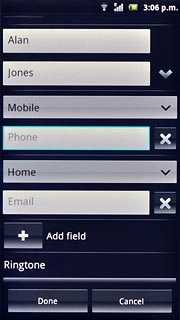 Press Phone and key in the required phone number.
