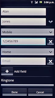 Press the drop down list above the phone number.