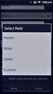 Press the required email type.