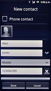 Press the picture icon above the name.
