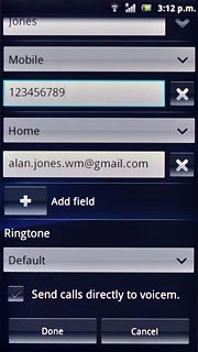 Press the drop down list below Ringtone.