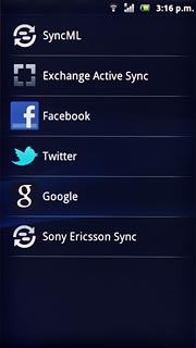 Press the required social network or the required email account.