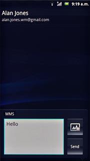 Press Send when you've finished your picture message.