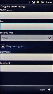Press the drop down list below Security type.