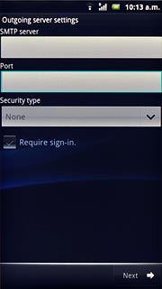 When the box next to the menu item is empty, SMTP authentication is turned off.