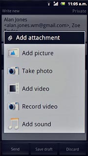 To add a video clip:Press Add video.