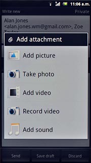 To add an audio file:Press Add sound.