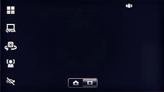 To turn on video light:Press the video light icon.